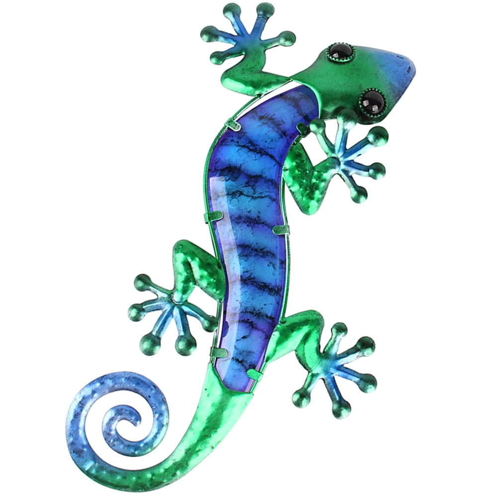 YuYiSan Hanging Gecko Statue Metal Gecko Sculpture Decorative Gecko ...