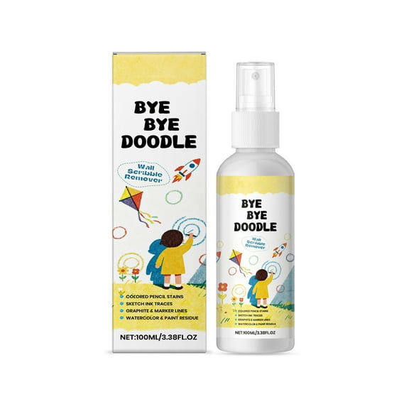 Wall Graffiti Remover Instant Wall Cleaning Spray For Erasing Pencil And Crayon Marks And Stains 100Ml