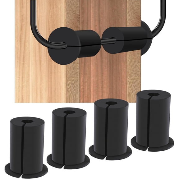 Wall Grommet, Silicone Cable Routing Kit for Wall Hole, Cable Routing Kit for Starlink, Silicone Mounting Kit Hole Feed-Through for Starlink Cable Grommet, black-4pc