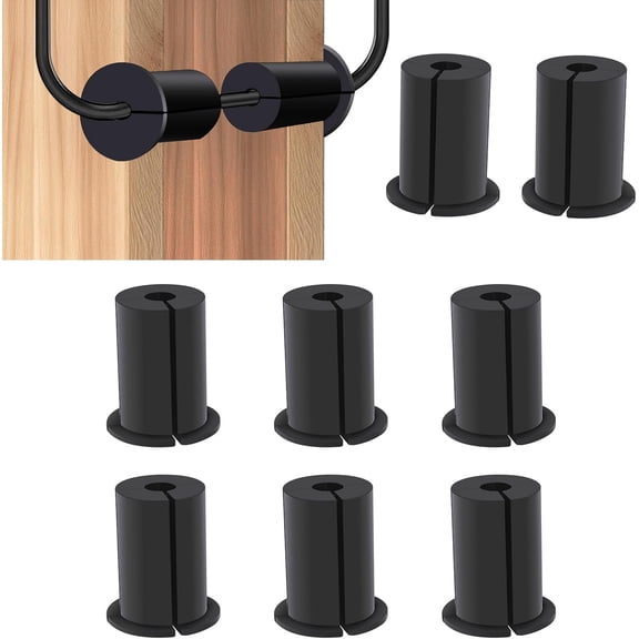 Wall Grommet, Silicone Cable Routing Kit for Wall Hole, Cable Routing Kit for Starlink, Silicone Mounting Kit Hole Feed-Through for Starlink Cable Grommet, black-8pc