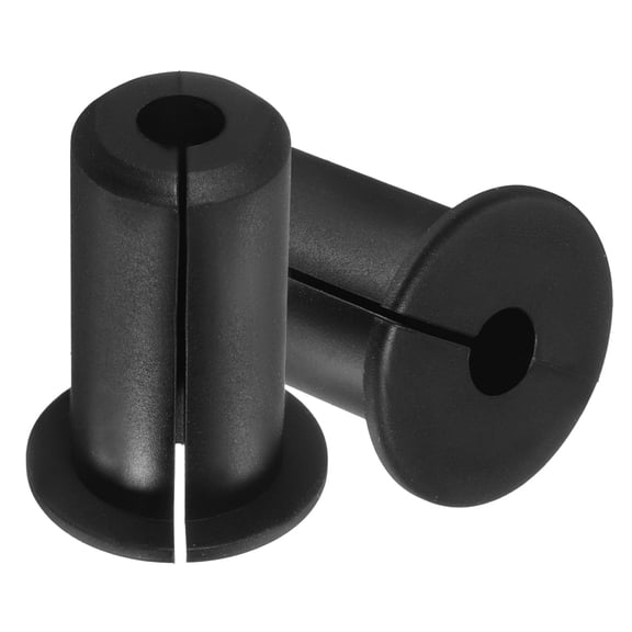 Wall Grommets for Cables 3/4", 2 Pcs Cable Routing Kit Silicone Hole Grommet Feed Through Bushing for Ethernet Accessories with 7.5mm Hole, Black