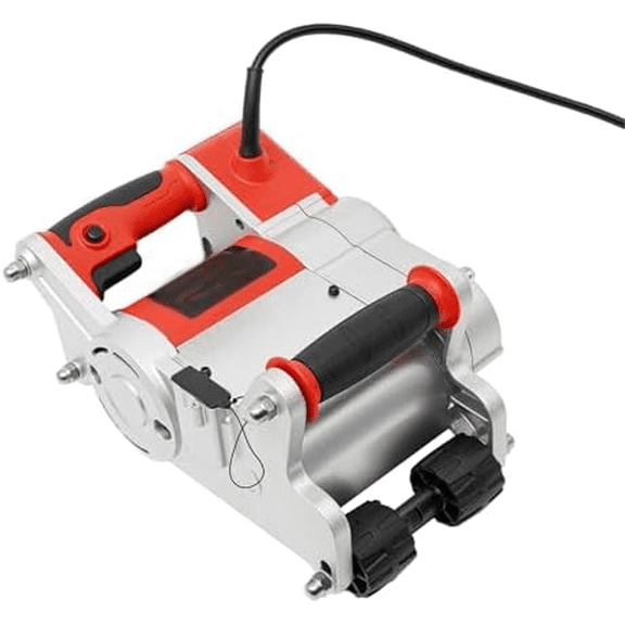 Wall Groove Cutting Machine, Electric Concrete Saw Handheld Wall Chaser Brick Cement Slotting Machine, 0.59-1.18 Inch Depth Adjustable Concrete Cutter for Cutting Slotting Marble Concrete Grooves