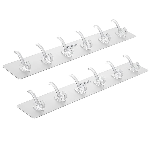 Wall Hanger Hooks for Clothes Hanger for Wall  Strong Self Adhesive Magic Sticker Hook for Kitchen, Bathroom & Home  Door Sticker Hooks for Walls Hangers for Clothes Hanging (Pack of 2)