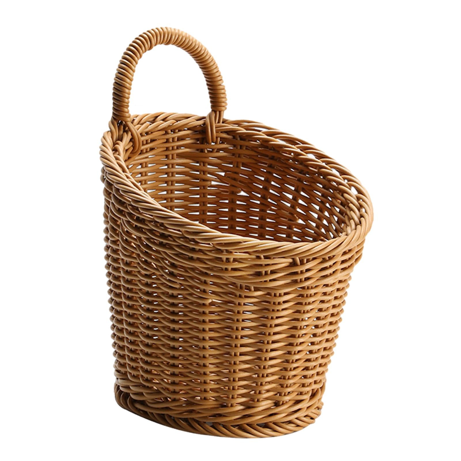 Wall Hanging Baskets Multifunctional Container Holder Woven Wall Basket