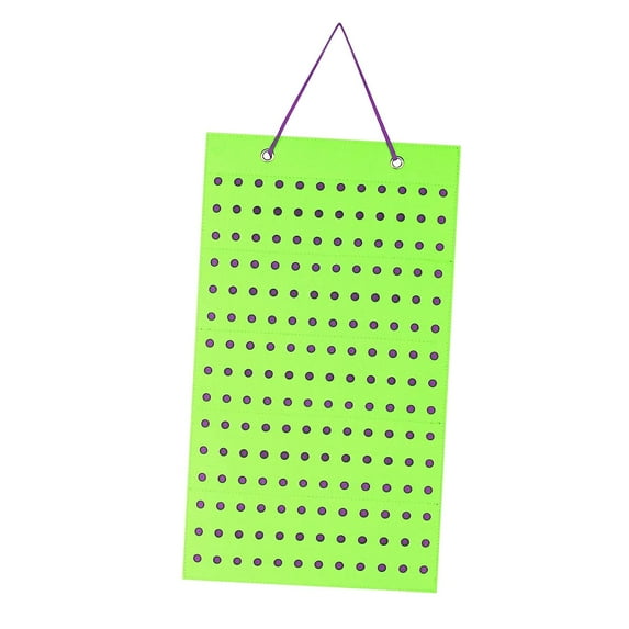 Wall Hanging Brooch Display Organizer Jewelry Holder for Front Door Bedroom Green