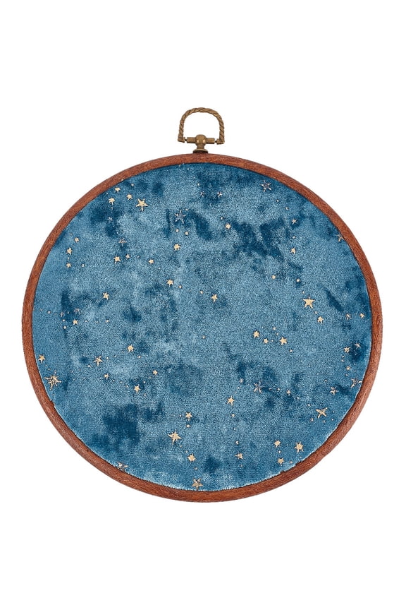 Wall Hanging Brooch Round Pin Board Enamel Pin Display Holder Jewelry Badge Display Collection Board Brooch Round Pin Display Stand Blue