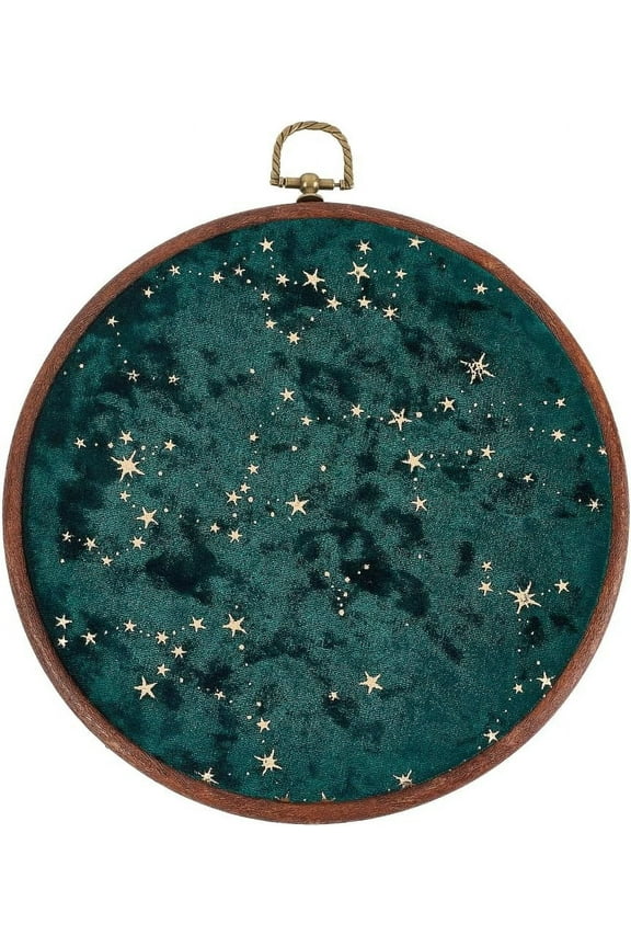 Wall Hanging Brooch Round Pin Board Enamel Pin Display Holder Jewelry Badge Display Collection Board Brooch Round Pin Display Stand for DIY Stud Earring Collectibles Display Wall Decor Green