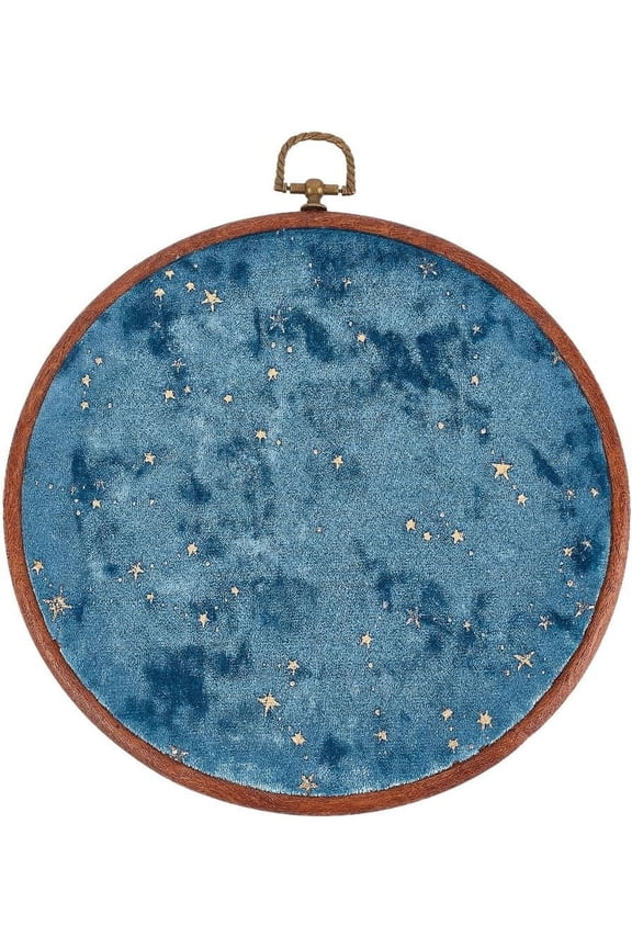 Wall Hanging Brooch Round Pin Board Enamel Pin Display Holder Jewelry Badge Display Collection Board Brooch Round Pin Display Stand for Stud Earring Collectibles Display Wall Decor Blue