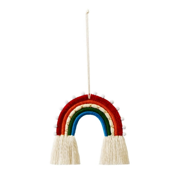 Wall Hanging Colorful Woven Rainbow Wall Party Decoration For Kids Baby Nursery Classroom Home Decoration For Kids