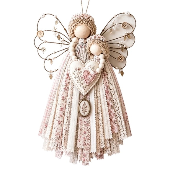 Wall Hanging Decor, Angel, Handmade, Farmhouse, Christmas Holiday, Rustic Farmhouse Style, Holiday Decor, for Christmas Holiday and Home Decor