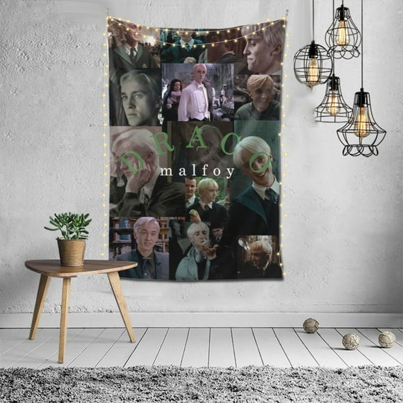 Wall Hanging Decoration Tapestry, Draco Malfoy Art Poster for Living Room Home Decor 60x40in