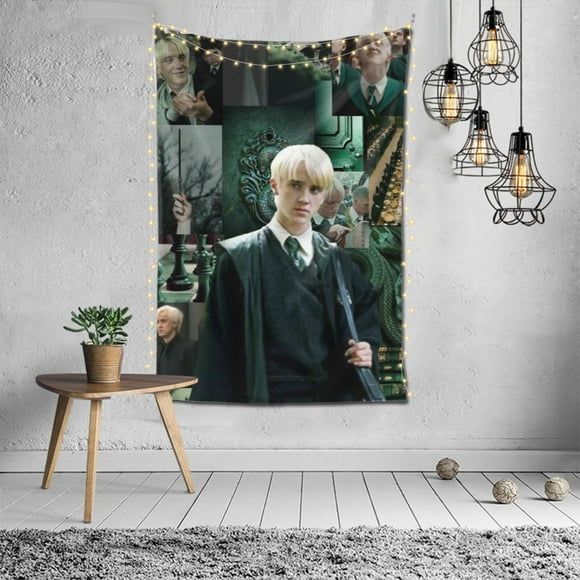 Wall Hanging Decoration Tapestry, Draco Malfoy Art Poster for Living Room Home Decor 60x40in