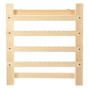 ROMANSA Wall Hanging Earring Organizer Wooden Jewelry Display Rack Ear Studs Display Holder