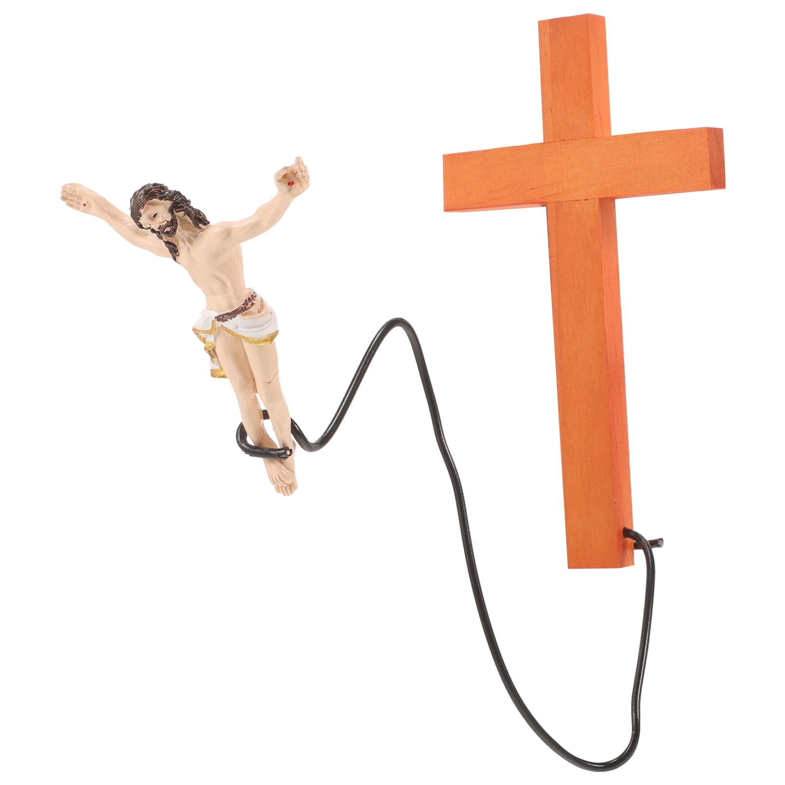 Wall Hanging Jesus Cross Christian Interior Decor Bungee Jumping Jesus