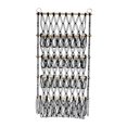 thumbnail image 1 of Wall Hanging Organizer Stuffed Animal Toy Net Hammock Nursery Plush Toy Storage Boho Macrame,Black, 1 of 10