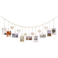 thumbnail image 1 of Wall Hanging Photo Display, Hanging Picture Decor, Photo Clip Banner, Wooden Beads Garland, String Photo Display, Wall Decor Room, Dorm Wall Decor, Hanging Pictures Decor, 1 of 6