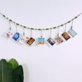 thumbnail image 1 of Wall Hanging Photo Display with Wooden Beads Garland 4 Feet Boho Collage Picture Frame DIY Picture Photo Frame Set with 9 Wood Clips for Rustic Country Home, Office Nursery Room Decoration, 1 of 7