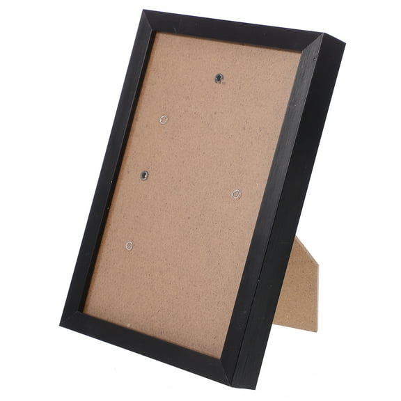 FENGGUIQU Aluminum Wall Mountable Photo Frame Thin Edge Rectangular Design Black 6.34.30.7in