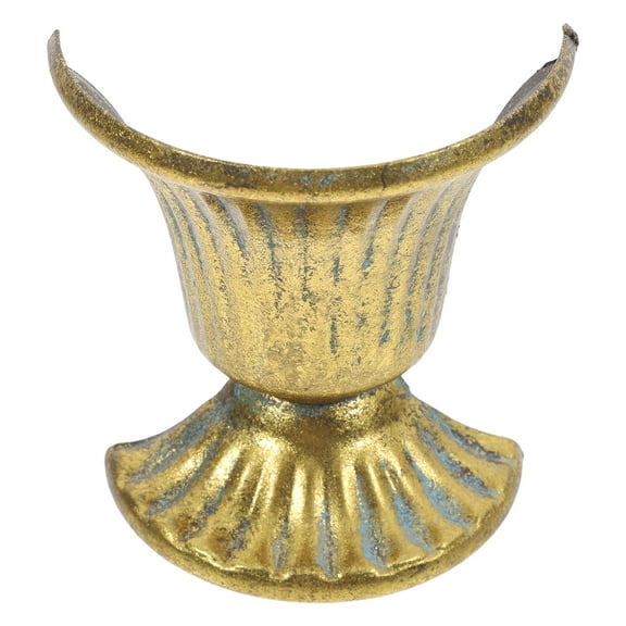 Wall Hanging Planter Metal Wall Mounted Flower Pot Rustic Half Vase Indoor Wall Planter Hanging Planter Hanging Flower Pot Decor Wall Flower Vase