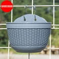 thumbnail image 1 of Wall Hanging Planters,Hanging Flower Pots for Railing Fence,Indoor Outdoor Balcony Wall Hanging Basket, Half Round with S Hooks for Home Garden Porch Kitchen Wall Decoration, 1 of 2