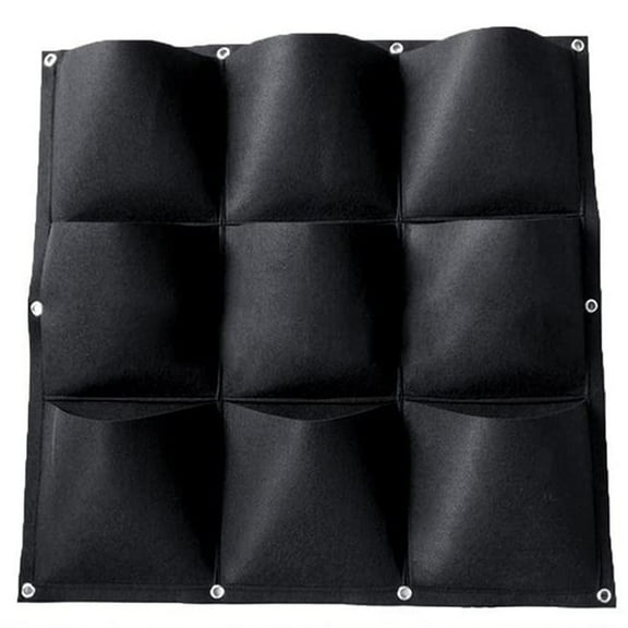 Wall Hanging Planting Bag,9 Pockets Vertical Garden Planters Bag For Plant,