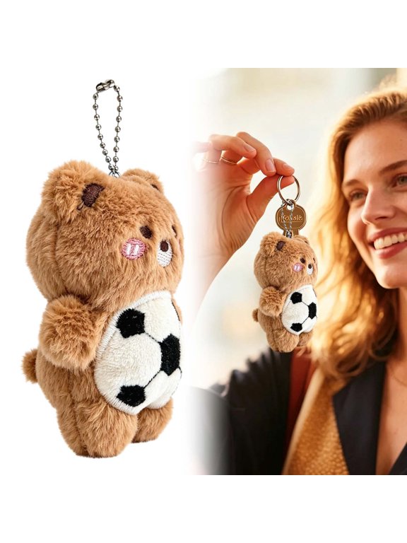 Wall Hanging Plush Sport Pet Keychain - Cute Soft Toy for Bag Purse Decor, Boho Wall Hanging Alternative