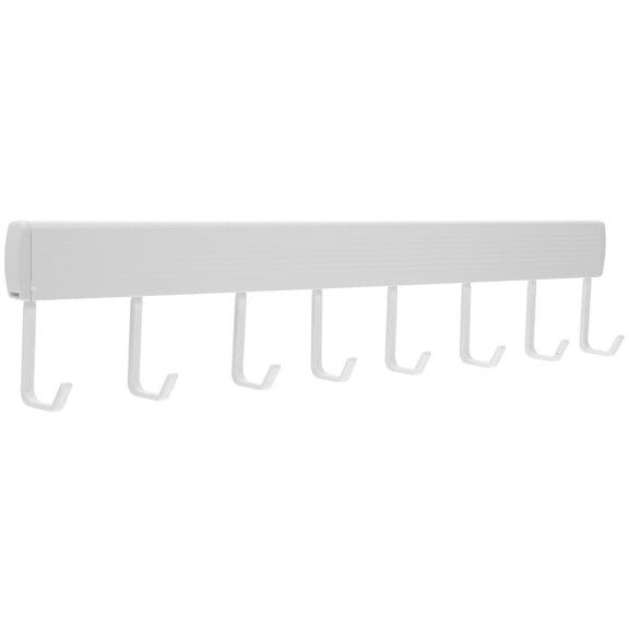 Towel Hooks Wall for Hanging Universal Zipper Clothes Hangers White