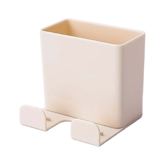 Wall Hanging Remote Controller and Mobile Phone Holder; Punch-Free Storage Box Bracket for Bedroom and Living Room; No Hole Charging Stand for Home and Office