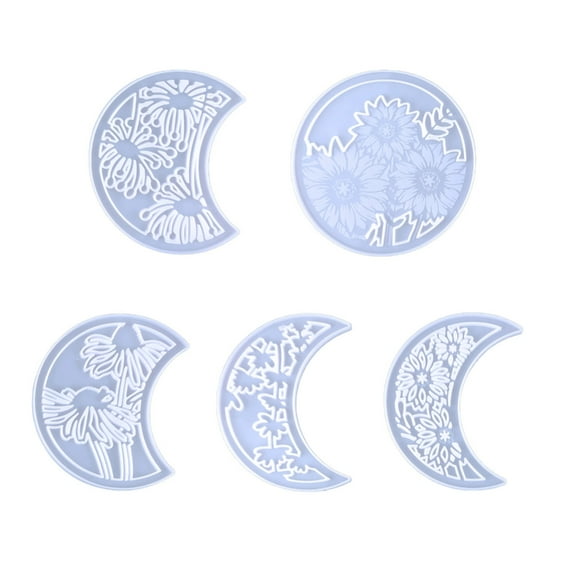 Wall Hanging Silicone Moon Epoxy Resin Mould for Valentine's Day Home Decor