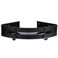 thumbnail image 1 of Wall Hanging Space Aluminum Double Layer Storage Rack Corner Shelf for Home Bathroom Black, 1 of 8