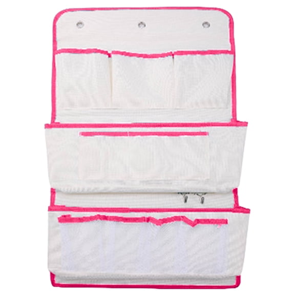 Wall Hanging Storage Bag,Cotton Linen Hanging Storage Basket with Pockets,Over the Door Organizer,Wall File Organizers Desktop Organizer Basket For Kitchen Bedroom Bathroom Office Camper(64x37cm)