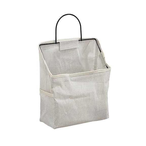 Wall Hanging Storage Bag, Over The Door Closet Organizer Hanging Pocket Organizer for Bedroom, Bathroom,11x8.9x3.9in(White)