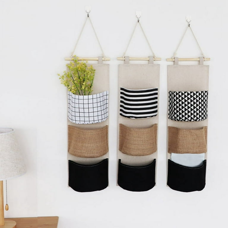 Multi Storage Fabric Wall Hanging Organizer