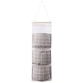 thumbnail image 1 of Wall Hanging Storage Bag, Over-the-Door Organizers with 3 Pockets, Wall Closet Hanging Storage Bag, Linen Cotton Fabric Hanging Pocket, Hanging Closet & Pantry Organizer for Home Decor, 1 of 7