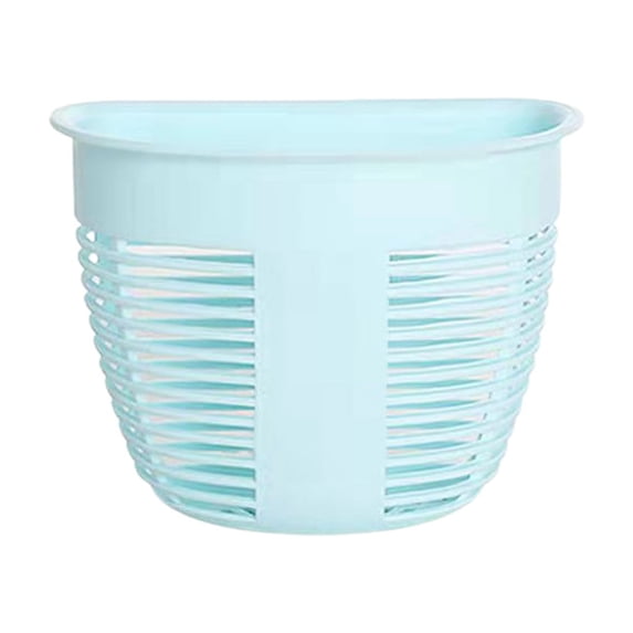 Wall Hanging Storage Box, No Drill Traceless Plastic Hanging Basket for Kitchen Bathroom Dorm, Small Space Saver Organizer, Bedside Shelf, Over Door Storage Solution