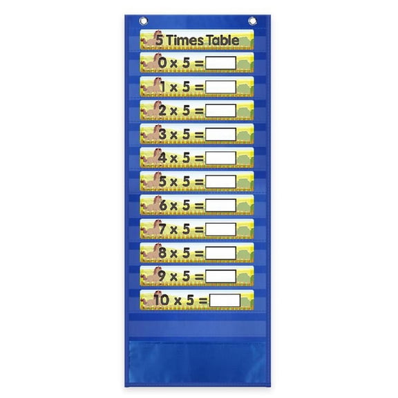 Wall Hanging Storage Pocket Chart Interactive/Engaging Educational Charts for Classroom Office Home Preschool Activity