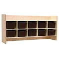 thumbnail image 1 of contender wall hanging storage 10 compartment cubby with trays, 1 of 4