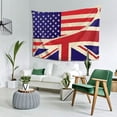 thumbnail image 1 of Wall Hanging Tapestry America British Flag Daily Decorative Tapestry For Bedroom Living Room 60 X 80 Inches, 1 of 6