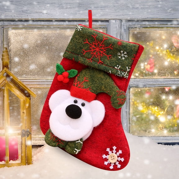 Wall Hangs,Christmas Socks Gift Bag Small Boutique Candy Decoration Gift Bag Christmas Stockings