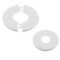 thumbnail image 1 of Wall Hole Cover Plate Round Escutcheon Plate Split Flange, Self-Adhesive Plumbing Cover for Water Pipe, PPR Decorative Wall Patch for Concealing AC Electrical Wiring, Bathroom Kitchen Ceiling Repair, 1 of 6