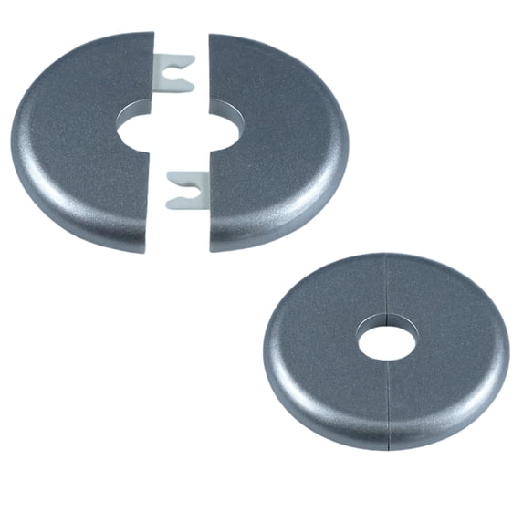 Wall Hole Cover Plate Round Escutcheon Plate Split Flange, Self-Adhesive Plumbing Cover for Water Pipe, PPR Decorative Wall Patch for Concealing AC Electrical Wiring, Bathroom Kitchen Ceiling Repair