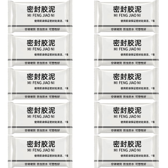 Wall Hole Repair Sealant Clay, White Sealing Putty Mud for Air Conditioner Pipe Holes Cracks Filling, Flexible Moldable Patch for Wall Ceiling Gaps Home Repair