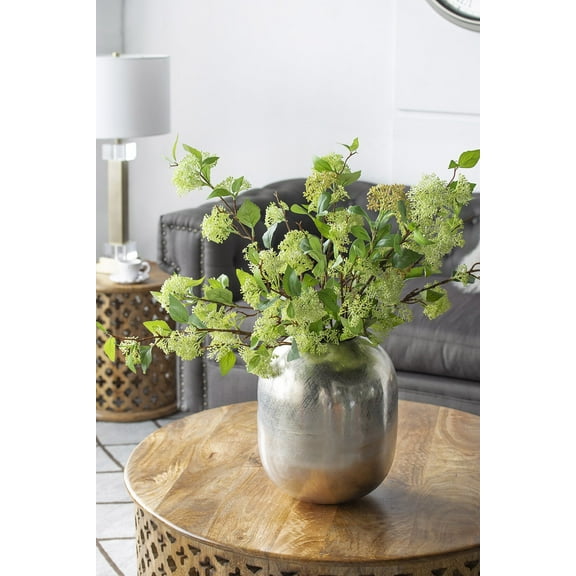 Wall Hooks, 10.5x10.5x13" Aluminum Vase, Silver Streaks, Silver Home Decor Accessories,Aluminum Cabinet Knobs, Household Supplies & Décor Accessories