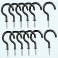 thumbnail image 1 of Wall Hooks 12 Pcs Ceiling Hook Plant Hanger Hooks Flower Baskets for Outdoor Lantern Hooks Ceiling Lantern Hooks Hanging Plant Hooks Cup Hooks Kitchen Screw-in, 1 of 5