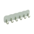 thumbnail image 1 of Wall Hooks Adhesive Hanging Rack with 6 Hooks for Bathroom Kitchen Entryway Storage Decor, 1 of 6