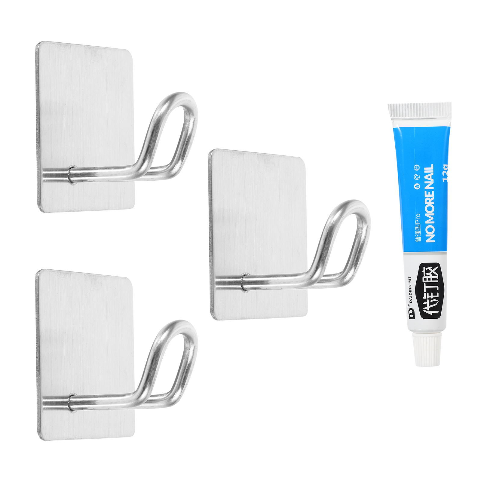 Wall Hooks Coat Hanger Hook Rack Towel Mounted Hanging Bath Entryway