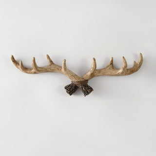 Wall-mounted Cast Iron Hanger Decorative Deer Antler Hook Rack