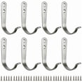 thumbnail image 1 of Wall Hooks Heavy Duty Metal Decorative Wall Hooks for Entryway Bathroom Kitchen Mudroom Farmhouse Decor Great Housewarming Hostess Gifts Pack of 20, 1 of 6