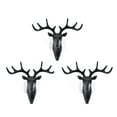 thumbnail image 1 of Wall Hooks Hook Hanger Animal Decorative Antler Antlers Coat Holder Clothing Hanging Novelty Gift, 1 of 9