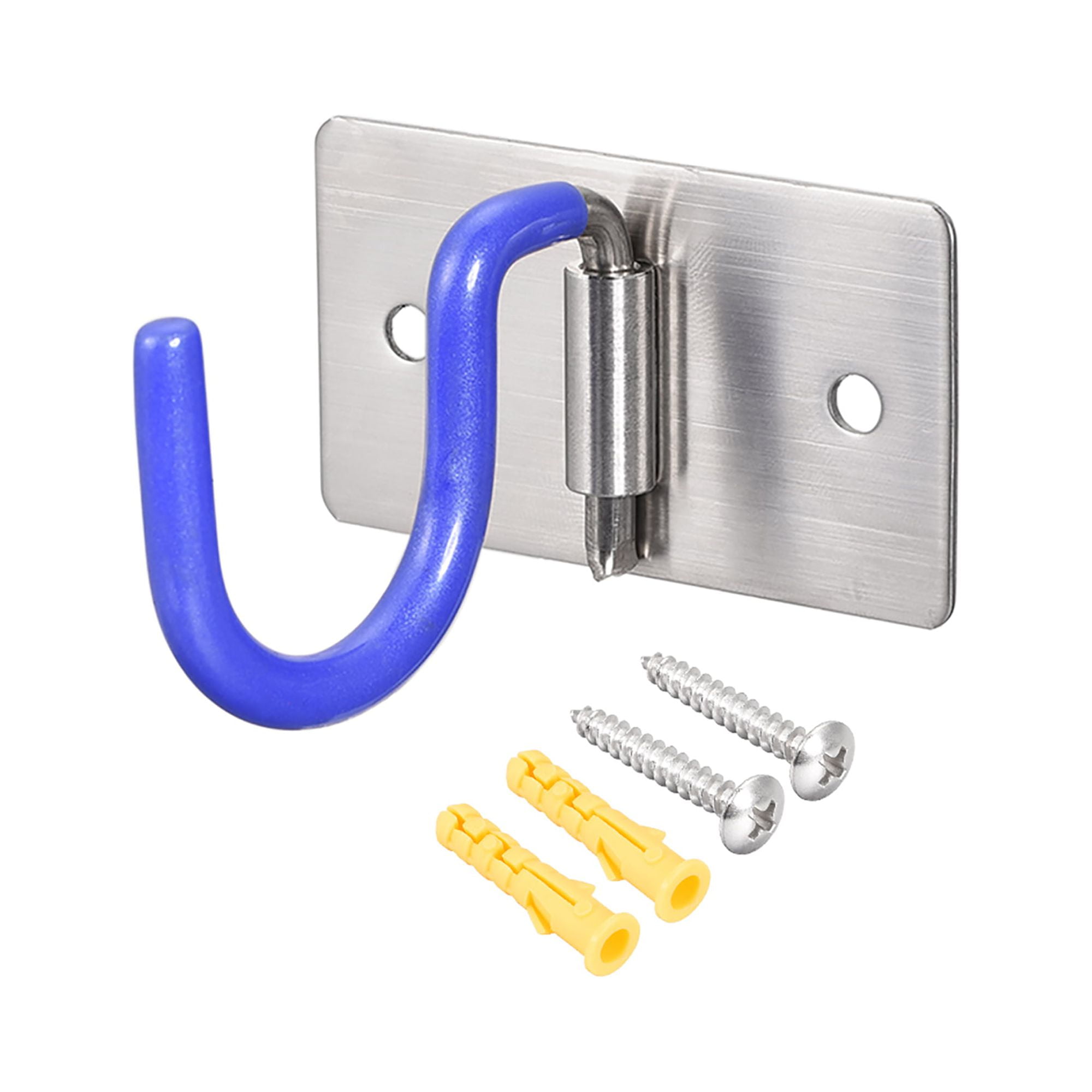 Wall Hooks Mop Broom Holder Organizer Stainless Steel Wall Mount Hook S Type Blue for Kitchen Garage Walmart